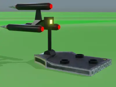 Missile Launcher Low-poly 3D model purchase
