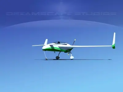 Rutan Long-EZ V12 3D model