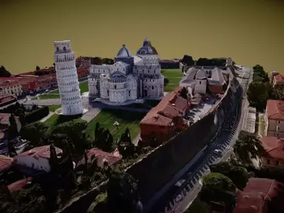 Piazza dei Miracoli - Pisa - Videogrammetry scan 3D model