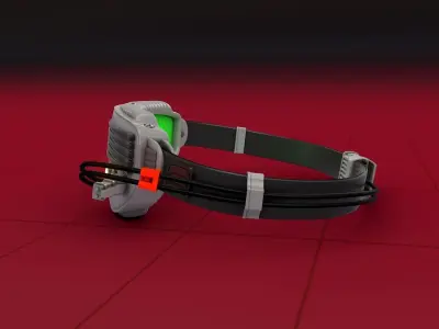 Cyber Punk Game Glasses 3D model