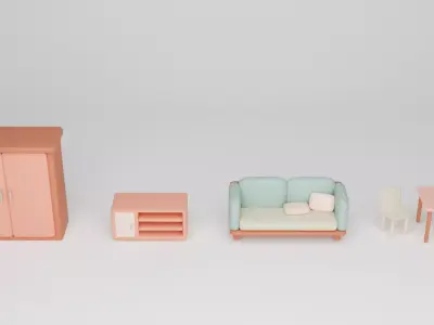 furniture free Free low-poly 3D model purchase