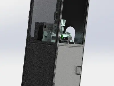 E type spring pack assembly machine 3D model