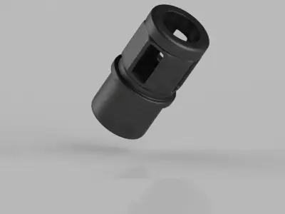 Muzzle threaded barrel adapter 3D model