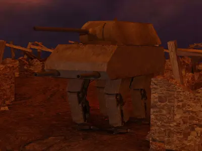 Robot Tank Mouse 3D model