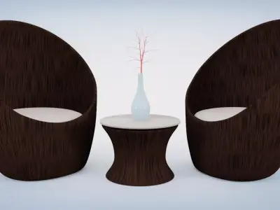Outdoor coffee table 3D model