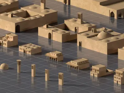 Middle East Kitbash 3D model