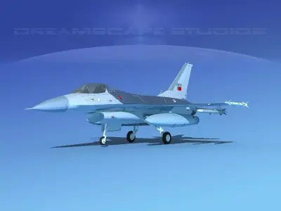 Gen Dyn F-16A Falcon  Portugal 3D model