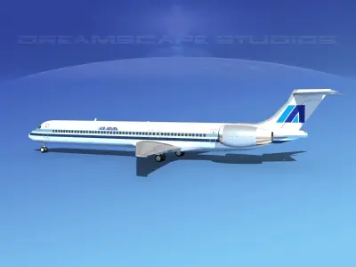 McDonnell Douglas MD83 Air Aruba 3D model