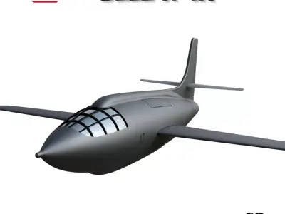 BELL X-1 A - 3D print scale model -STL 3D print model