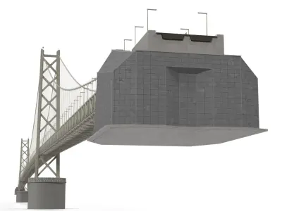Akashi Kaiky Bridge 3D model