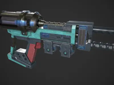 Photon Phaser Gun Low-poly 3D model