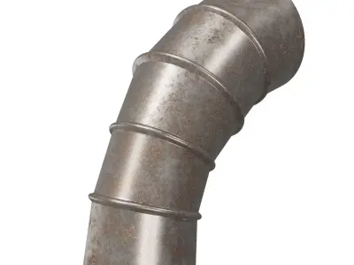 Rusty HVAC Elbow Air Duct 3D model