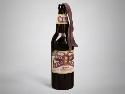 Molotov Cocktail Hand Grenade AAA Game Ready Low-poly 3D model