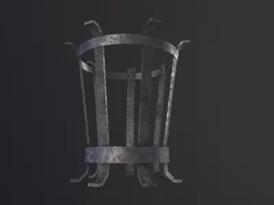 Medieval Brazier3D Model Low-poly 3D model