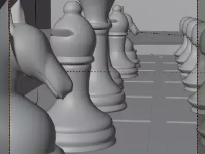 CHESS BOARD Low-poly 3D model