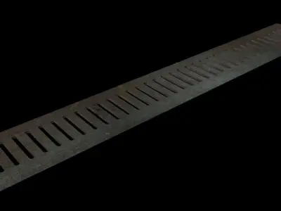 Drainage grate Free low-poly 3D model