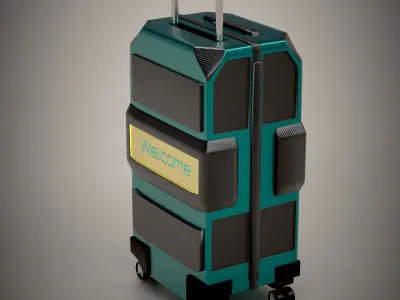 SciFi Suitcase Galactic Citizen with PBR 3D model