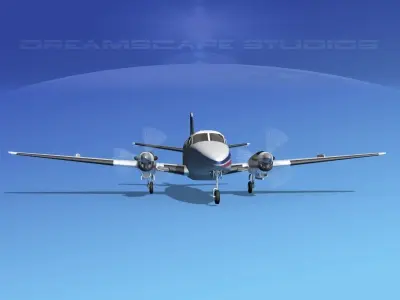 Beechcraft B99 Command Air 3D model