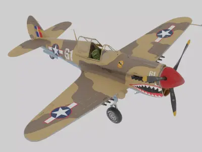 Late War Fully Rigged 3D War Asset Game Animation Ready Clean... 3D model