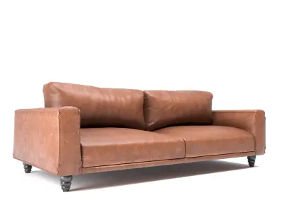 Modern Slouchy Sofa Free 3D model