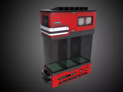 Sci-Fi Aquarium V1- 002 Low-poly 3D model