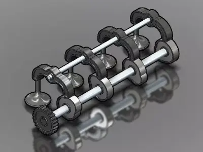 Rocker Arm System For Working Of Valve Free 3D model