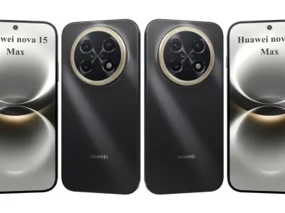 Huawei Nova 15 Max All Colors 3D model