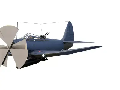 Douglas SBD Dauntless 3D model