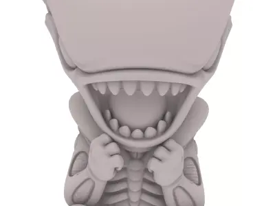 Alien Kreatur Chibi  Alien Creature Chibi  Baby Alien   3D print model