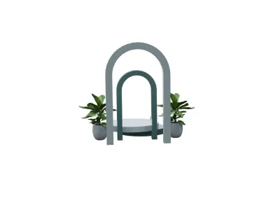 Decorative Podium 3D Model Free Download Free low-poly 3D model