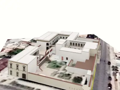 Museo Historico de la Revolucion Low-poly 3D model