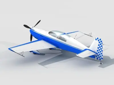 Extra 300L Racing Plane 3D model