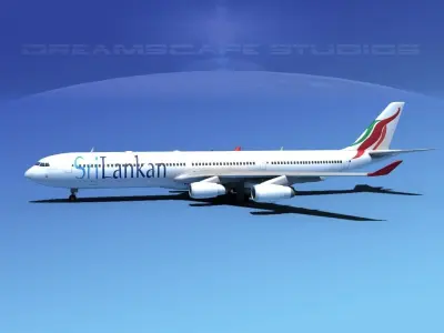 Airbus A340-600 Srilankan 3D model