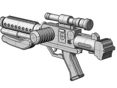 Gun-blaster star wars gun 3D model