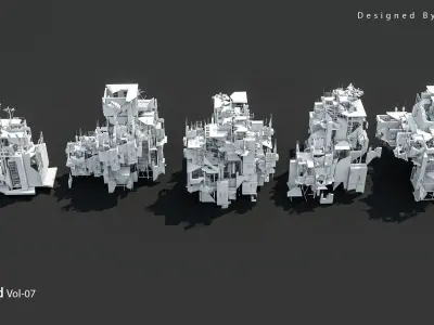  40 Destroyed Building Vol 07 3D model