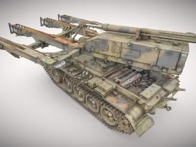 Self-propelled rocket launcher S-125 Newa 02 3D model