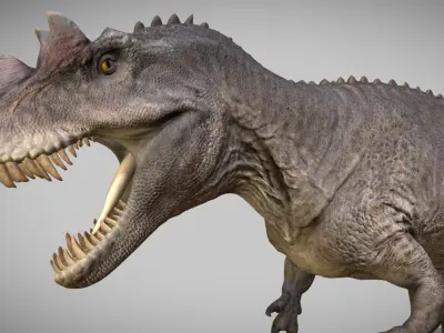 Ceratosaurus Low-poly 3D model