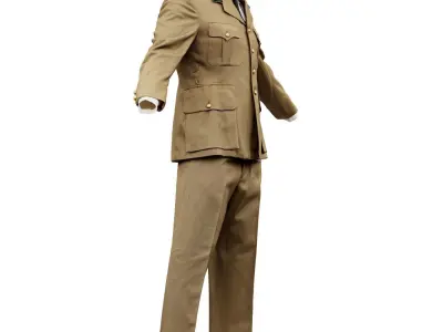 Army Full Low-poly 3D model