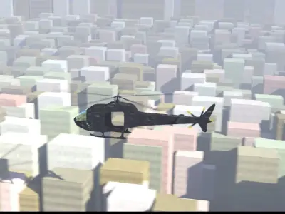 Helicopter Free low-poly 3D model