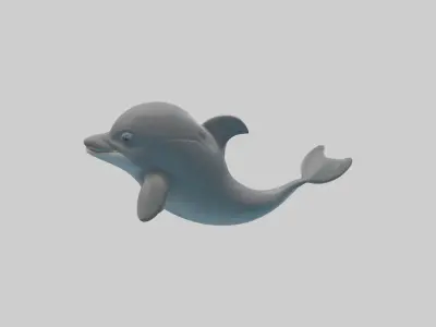 Babydolphin Model 1 Low-poly 3D model