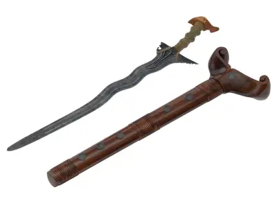 Kalis Sword Low-poly 3D model