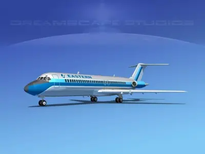 Douglas DC-9-30 Eastern 2 3D model
