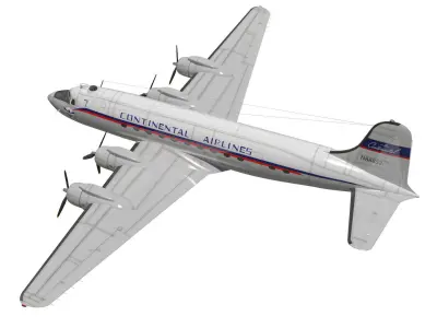 Douglas DC-4 3D model