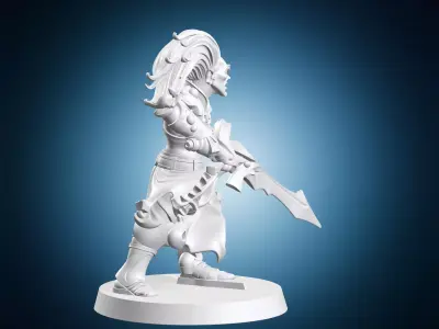 Githyanki Campione Statue 3D print model
