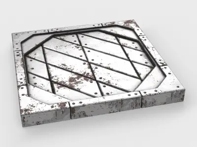 panel sci-fi 08 3D model