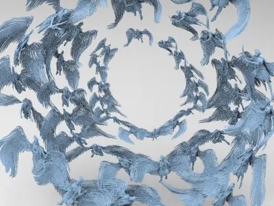 Dantes Inferno Ghost Angel Portal 3D model