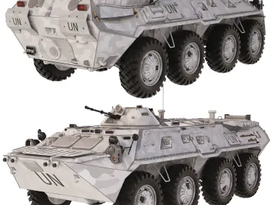 BTR 80 1985 3D model