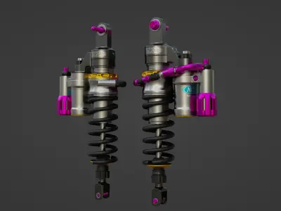 Nitron Shock Double Low-poly 3D model