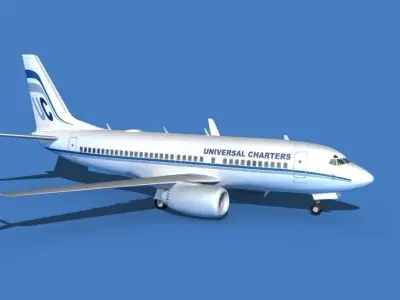 Boeing 737 MAX 7 Universal Charters 3D model