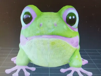 frog plush 3D model